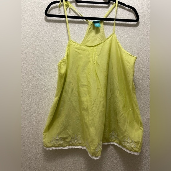 Other - Calypso St. Barth chartreuse silk blend pajama shorts & tank top set